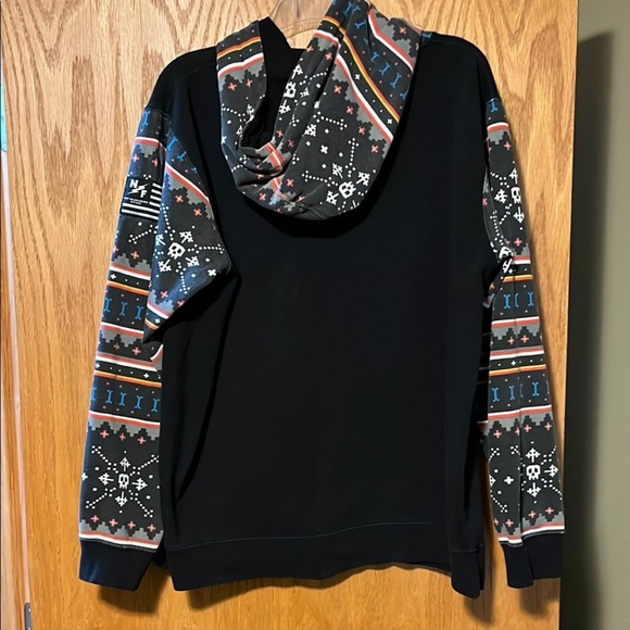 Neff Black Hoodie with Colorful Stripes - Picture 8 of 12